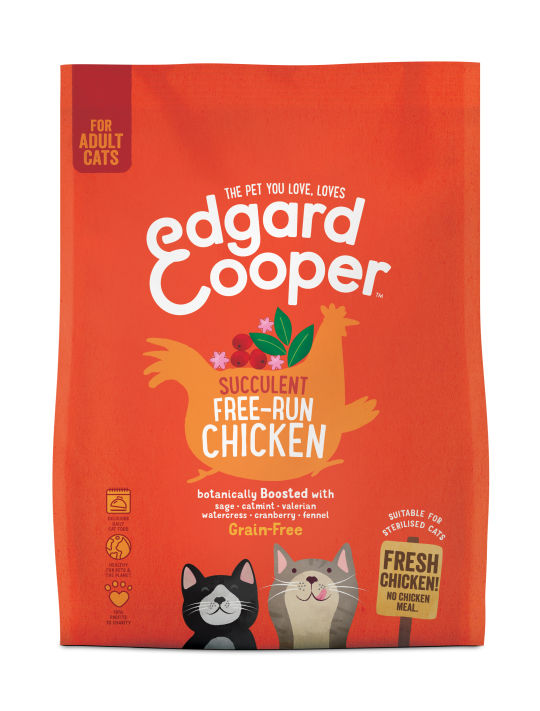 Edgard & Cooper kattenvoer Adult kip 300 gr